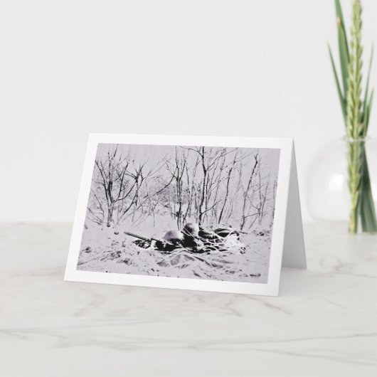 Roadblock tijdens de strijd tegen de bulge kaart (Voorkant)