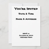 Roadkill-binnenuitnodiging Kaart (Achterkant)