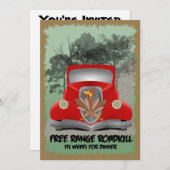 Roadkill-binnenuitnodiging Kaart (Voorkant / Achterkant)