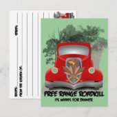 Roadkill for Dinner Recipe Card Briefkaart (Voorkant / Achterkant)