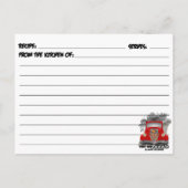 Roadkill for Dinner Recipe Card Briefkaart (Achterkant)