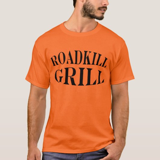 Roadkill Grill Funny BBQ Chef's T-Shirt (Voorkant)