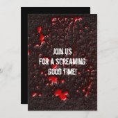 Roadkill Horror Halloween Invitation Kaart (Voorkant / Achterkant)