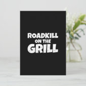 Roadkill on The Grill - Funny BBQ Party Kaart (Staand voorkant)