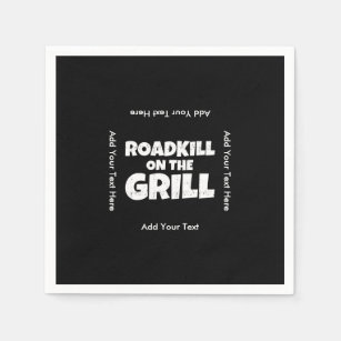 Roadkill on The Grill - Funny BBQ Party Servet
