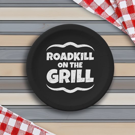 Roadkill op de Grill - Zomer BBQ Party Papieren Bordje