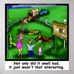 Roadkill Petting Zoo Funny Canvas Poster