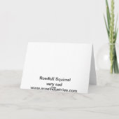 Roadkill Squirrel Kaart (Achterkant)