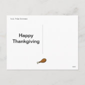 Roadkill Thanksgiving Briefkaart (Achterkant)