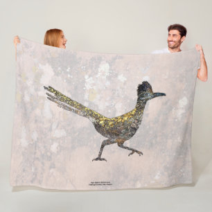 ROADRUNNER BAKKEN IN NEW MEXICO SUNSHINE FLEECE DEKEN