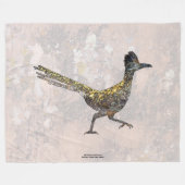 ROADRUNNER BAKKEN IN NEW MEXICO SUNSHINE FLEECE DEKEN (Voorkant (Horizontaal))