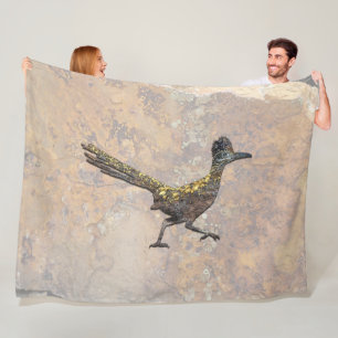ROADRUNNER BAKKEN IN NEW MEXICO SUNSHINE FLEECE DEKEN