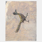 ROADRUNNER BAKKEN IN NEW MEXICO SUNSHINE FLEECE DEKEN (Voorkant)