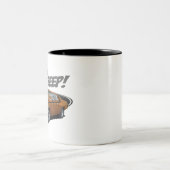 Roadrunner Beep Tweekleurige Koffiemok (Center)