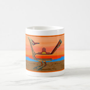 Roadrunner bij zonsondergang koffiemok