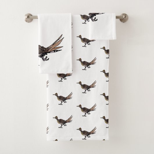 Roadrunner Bird Bad Handdoek (Insitu)