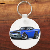 Roadrunner Blue-Black Stripe 1970 Sleutelhanger (Voorkant)
