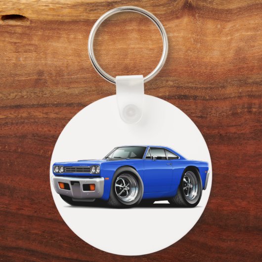 Roadrunner Blue Car 1969 Sleutelhanger (Voorkant)