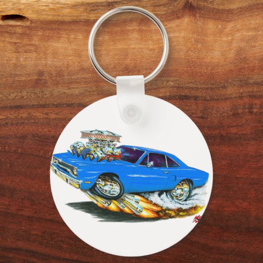 Roadrunner Blue Car 1970 Sleutelhanger (Voorkant)