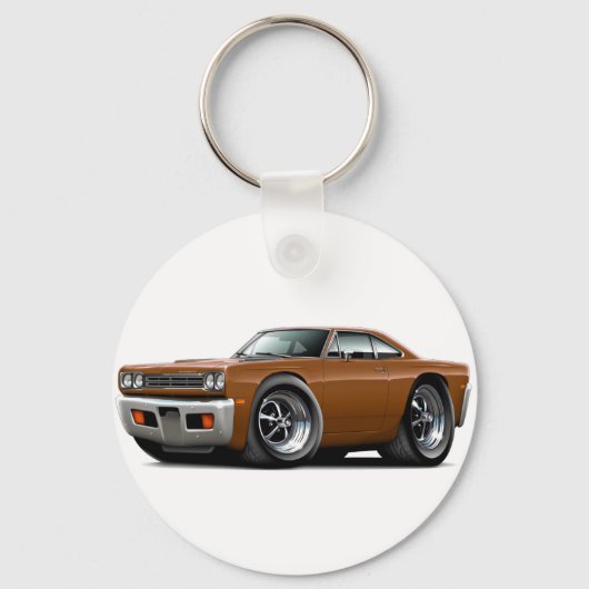 Roadrunner Brown Car. 1969 Sleutelhanger (Voorkant)
