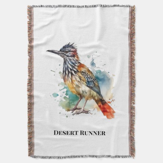 Roadrunner Casita Woestijn Decor Deken (Voorkant Verticaal)