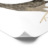 Roadrunner Colored Potlood die op wit trekt Poster (Hoek)