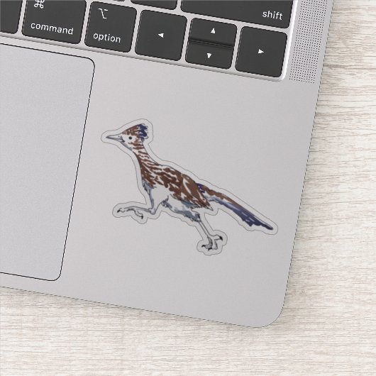 Roadrunner Custom-Cut Vinyl Sticker (Detail)