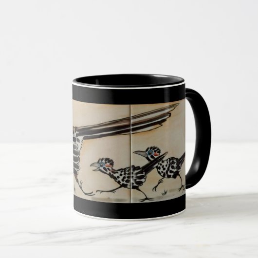 Roadrunner Family Mam en Chicks Southwest Mok (Voorkant rechts)