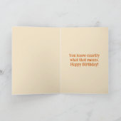 Roadrunner Folded Birthday Card Kaart (Binnen)