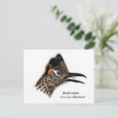 roadrunner (Geococcyx californianus) Briefkaart (Staand voorkant)