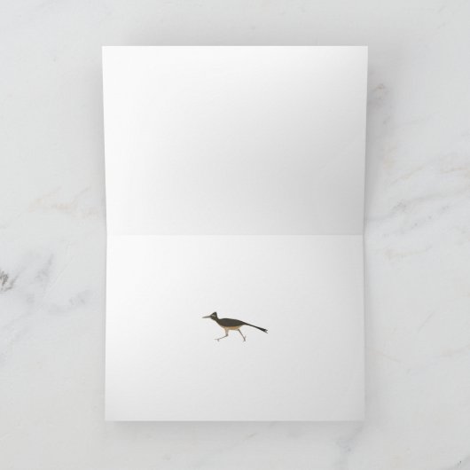 Roadrunner Greeting Kaart (Binnen)