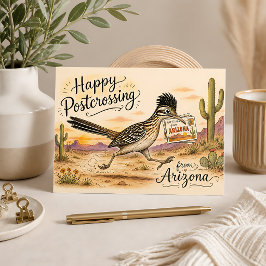 Roadrunner Happy Postcrossing uit Arizona Briefkaart