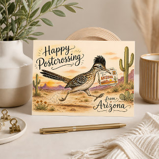 Roadrunner Happy Postcrossing uit Arizona Briefkaart