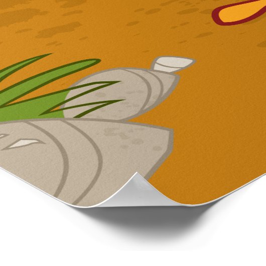 Roadrunner Head, kantelbaar Poster (Hoek)