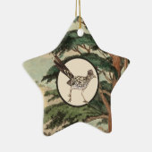 Roadrunner in de illustratie van de natuurlijke ha keramisch ornament (Rechts)