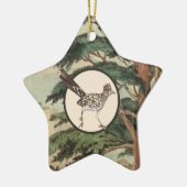 Roadrunner in de illustratie van de natuurlijke ha keramisch ornament (Links)