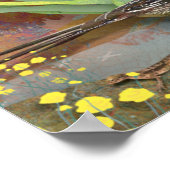 Roadrunner in de woestijn poster (Hoek)