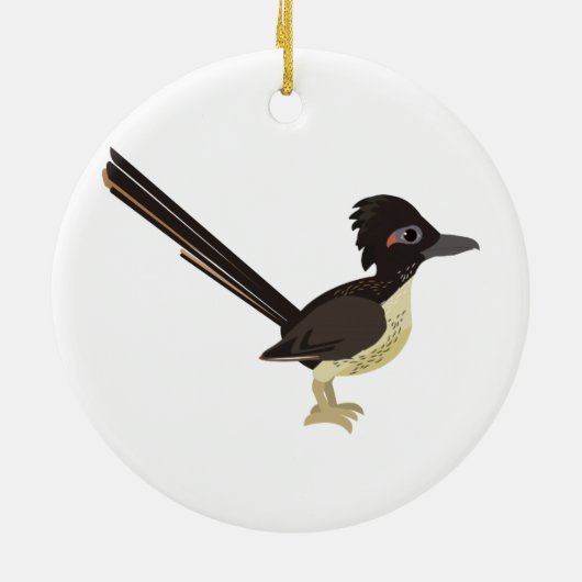 Roadrunner Keramisch Ornament (Achterkant)