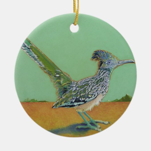 Roadrunner Keramisch Ornament (Voorkant)