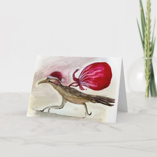 Roadrunner Kerstmis Bedankkaart (Voorkant)