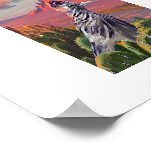 Roadrunner neergestreken poster (Hoek)