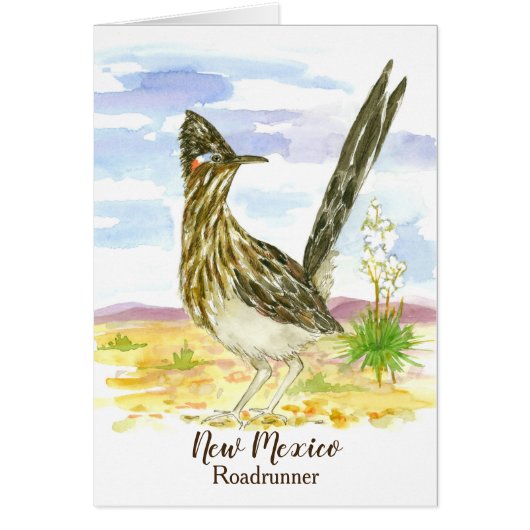 Roadrunner New Mexico State Bird Blank (Voorkant)