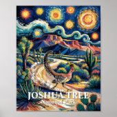 Roadrunner of Joshua Tree Van Gogh Night Custom Poster (Voorkant)