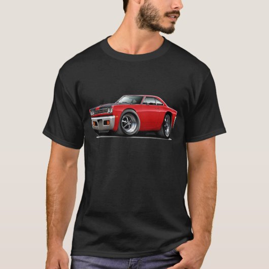 Roadrunner Red-Black Hood Car. 1969 T-shirt (Voorkant)