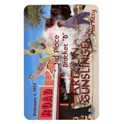 Roadrunner Saloon Bracket B 3e plaats Magneet (Verticaal)