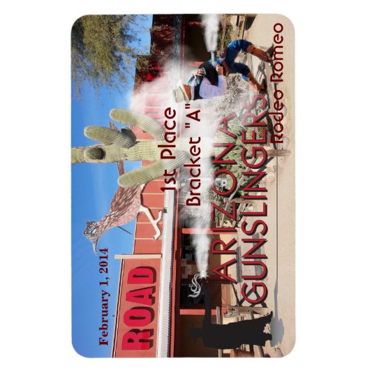 Roadrunner Saloon Bracket Een 1e plaats Magneet (Verticaal)