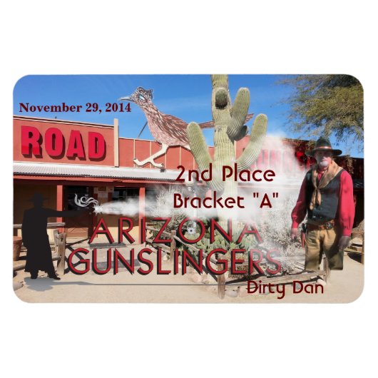 Roadrunner Saloon Bracket Een 2e plaats Magneet (Horizontaal)