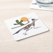 Roadrunner scène kartonnen onderzetters (Schuin)