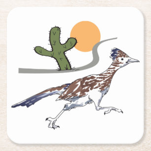 Roadrunner scène kartonnen onderzetters