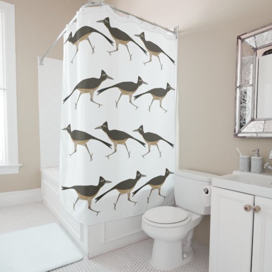 Roadrunner Shower Curtain Douchegordijn (In situ)